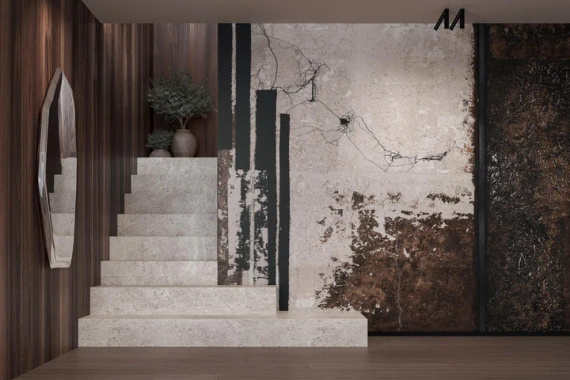 Tapeta artystyczna Wallart Oxido abstrakcja geometryczna