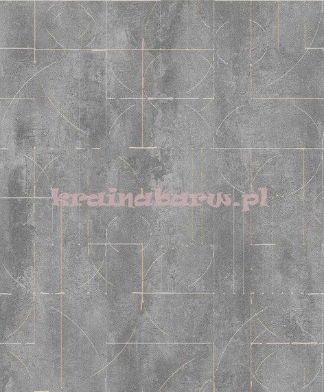 Nowoczesna tapeta dyskretna geometria w szarości 