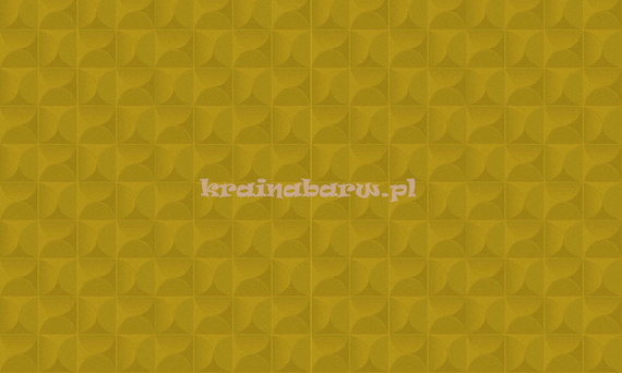 Luksusowa tapeta geometryczna 3D efektowne kwadraty z wypukłymi krągłymi wzorami w oliwkowej zieleni