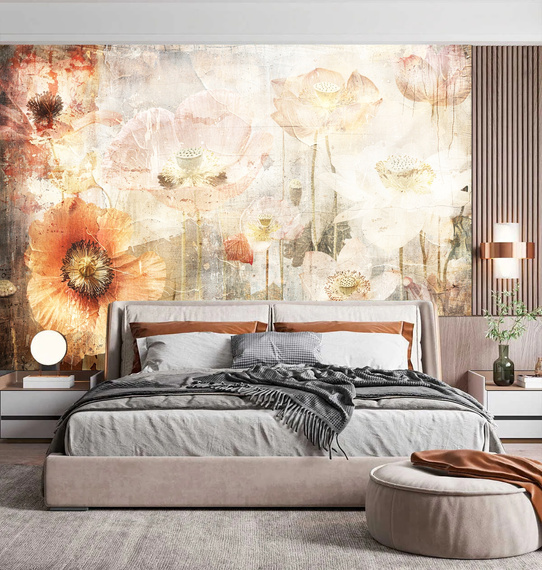 Fototapeta Piękne kwiaty w stylu retro 31