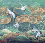 Mural Masureel Byobu DGTRA4031- 4033 żurawie