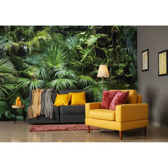 Fototapeta 14082 - Natura Liście Dżungla Ciemna Zieleń