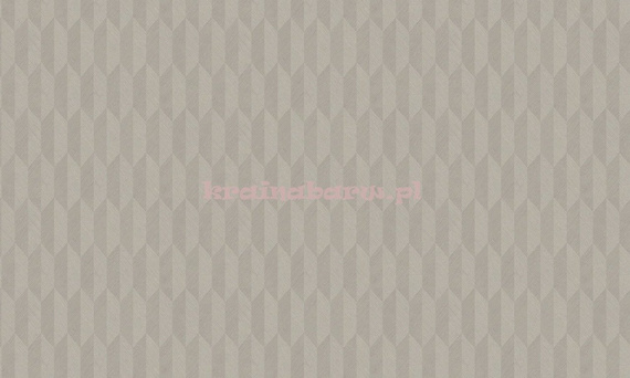 Tapeta geometryczna w beżach z wyczuwalną strukturą i efektem 3D