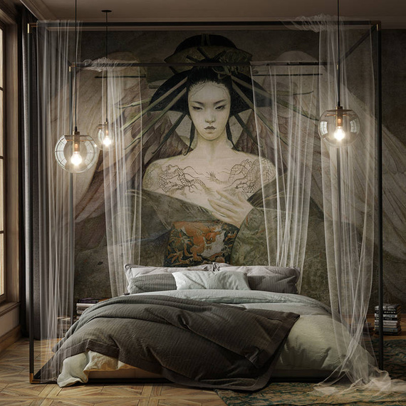 Fototapeta Kobieta skrzydła Tori