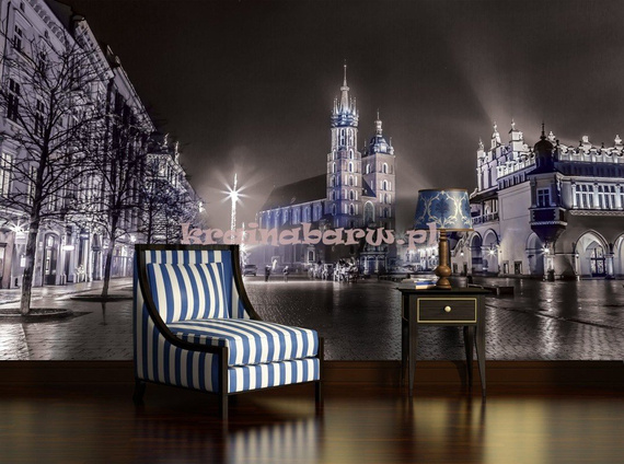 Fototapeta na flizelinie 1315VE Kraków - Rynek nocą