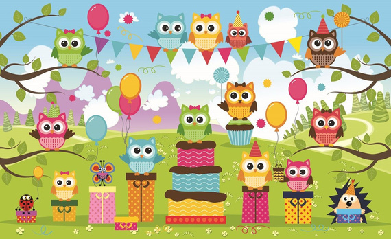 Fototapeta Wesołe sówki C1375