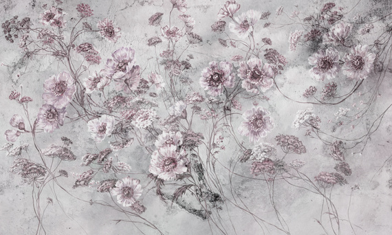 Tapeta Artystyczna Floral whimsy 3