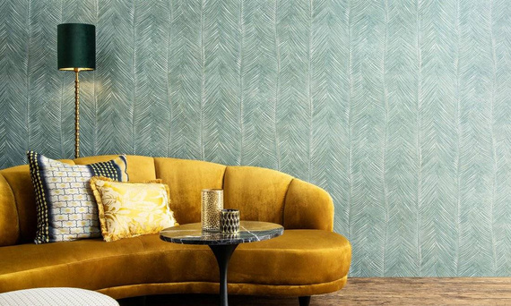 Oryginalna tapeta liście palmy