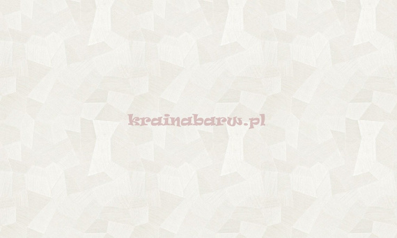 Tapeta geometryczna z wielokątami w bieli z wyczuwalną strukturą i efektem 3D