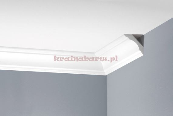 Listwa sufitowa gładka elastyczna LGG-22F 235 x 5,5 x 5,5cm