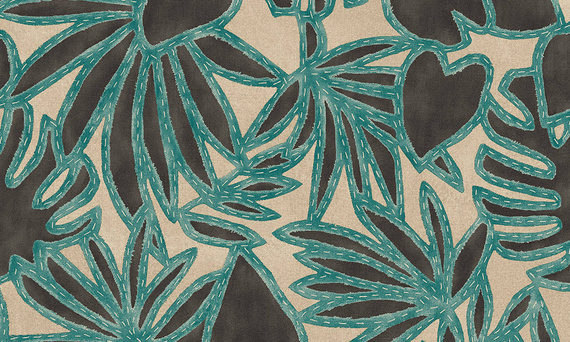 Tapeta Arte Botanis 57581 tropikalne liście