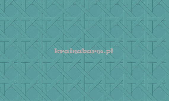 Luksusowa tapeta geometryczna 3D przeplatane linie w szmaragdowej zieleni