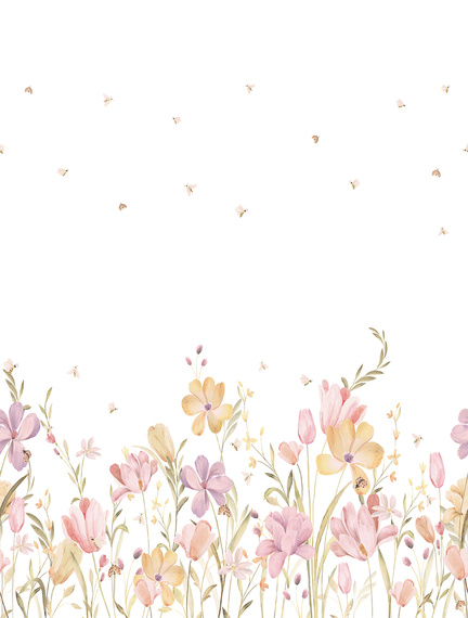 Tapeta Mural CW6129-1 Bee Flowers