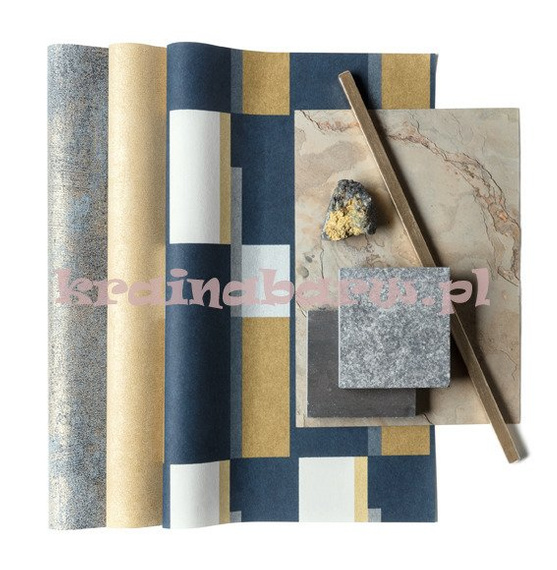 Nowoczesna tapeta geometryczna abstrakcja Prisma Ebony