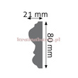 Listwa naścienna gładka LNG-12 240 x 8 x 2,1cm