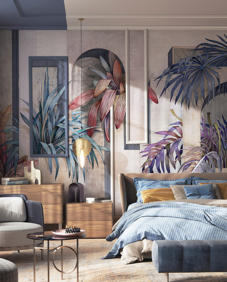 Fototapeta Abstrakcja Bryły Rośliny Etro