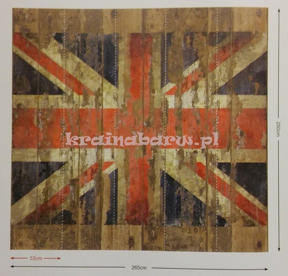 Fototapeta mural Brytyjska Flaga Grunge