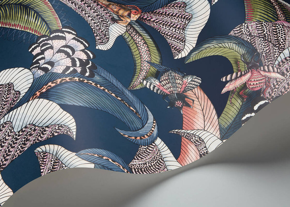 Tapeta Cole&Son 119/1006 Hoopoe Leaves liście i owady