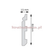 Listwa przypodłogowa LPC-07 244 x 1,3 x 8cm