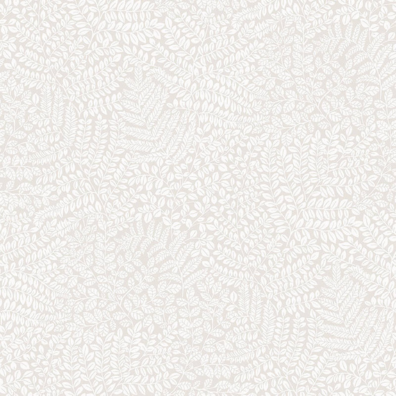 Tapeta w skandynawskim stylu liście listki stonowana szarość