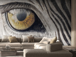 Tapeta Artystyczna  Zebra gaze