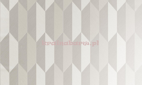 Nowoczesna tapeta geometryczna 3D beże biały