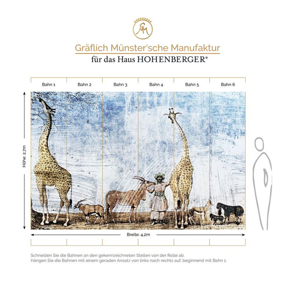 Tapeta Fototapeta 18040 Savannah wallpaper picture with giraffes 