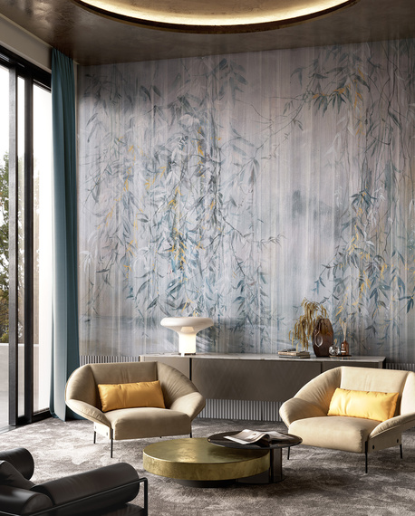 Fototapeta artystyczna Iva zwisajace gałazki listki