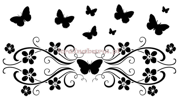 Naklejka na ścianę MOTYLE SPNB157TS