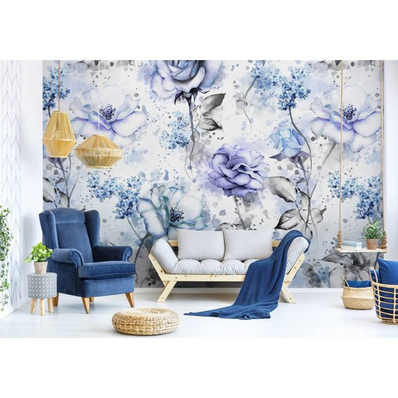 Fototapeta 13855 - Akwarelowe Kwiaty