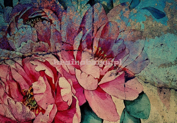 Fototapeta 13484 Różowe Kwiaty