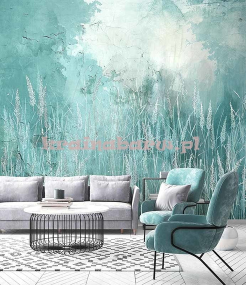 Fototapeta Trawy we mgle Sauvage III