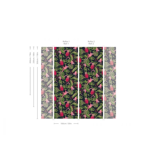 Tapeta Artystyczna Pink Monkey