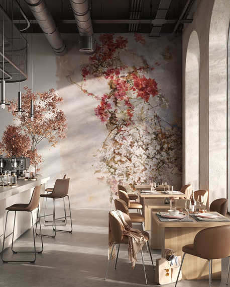 Fototapeta artystyczna Pia kwiaty