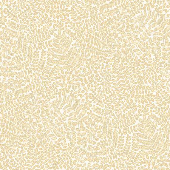 Tapeta 2019 w skandynawskim stylu liście listki w pastelowym żółtym