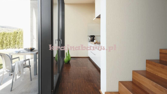 Ekskluzywna tapeta Versace IV  drewno w jasnym beżu