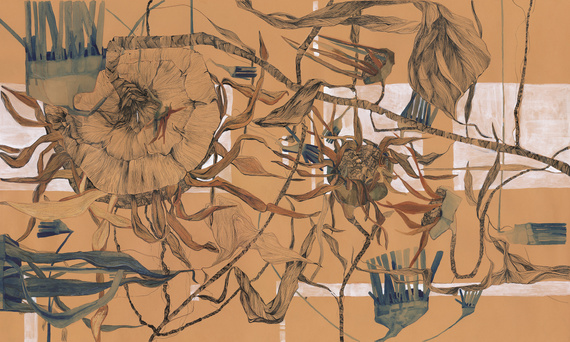 Fototapeta artystyczna Campo kwiaty