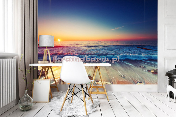 Fototapeta 12623 Plaża o Zachodzie Słońca