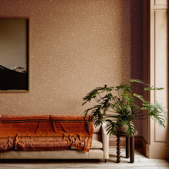 Tapeta Arte 81566 Lanai płóto z haftowanymi motywami