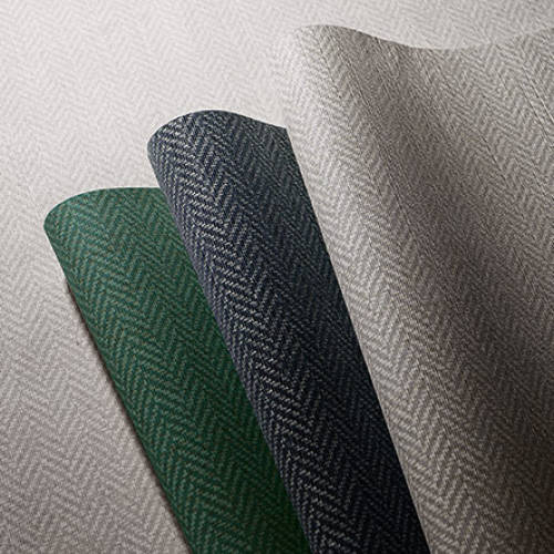 Tapeta tekstylna YM30202 klasyczny wzór jodełka granatowa