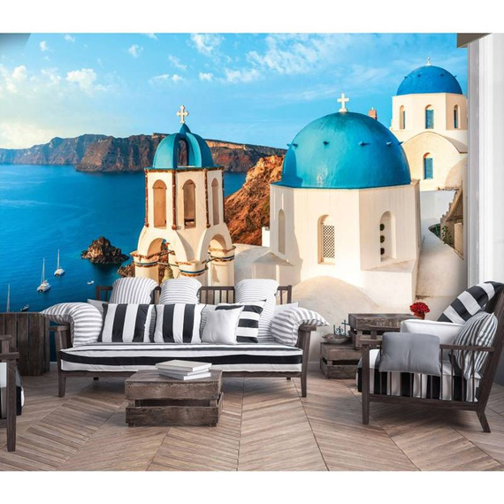 Fototapeta 13985 - Krajobraz Natury Grecja Santorini Widok