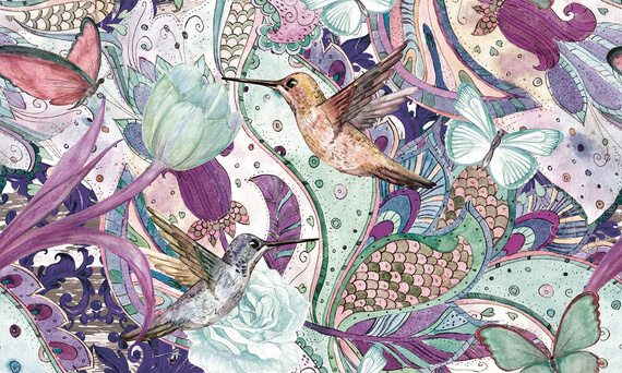 Tapeta Artystyczna Humming bird