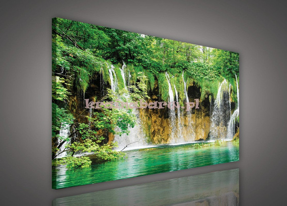 Obraz na płótnie PP1518 Zielony Wodospad
