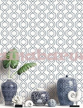 Tapeta z geometrycznym czarnym wzorem na białym tle.