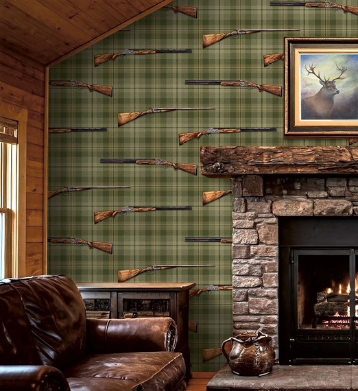 Tapeta Carl Robinson CL70704 strzelby krata 