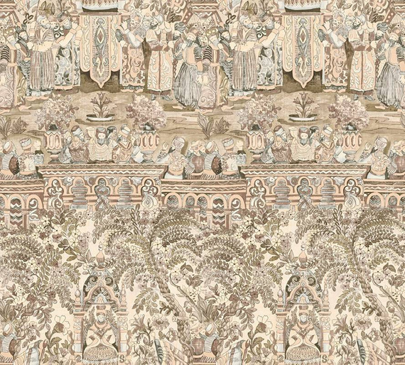 Tapeta tekstylna Arte 49501 Orientalny wzór