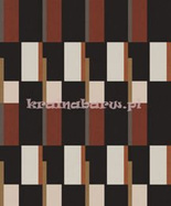 Nowoczesna tapeta geometryczna abstrakcja Prisma Rust