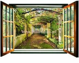 Fototapeta na flizelinie 719VEZ4 Pergola widok przez otwarte okno