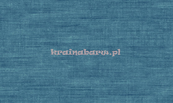 Tapeta przypominająca naturalne lniane płótno w odcieniu niebiesko turkusowym