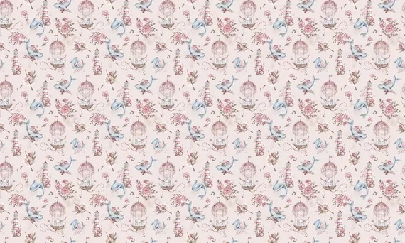 Fototapeta dla dzieci Balea balony statki kwiatki